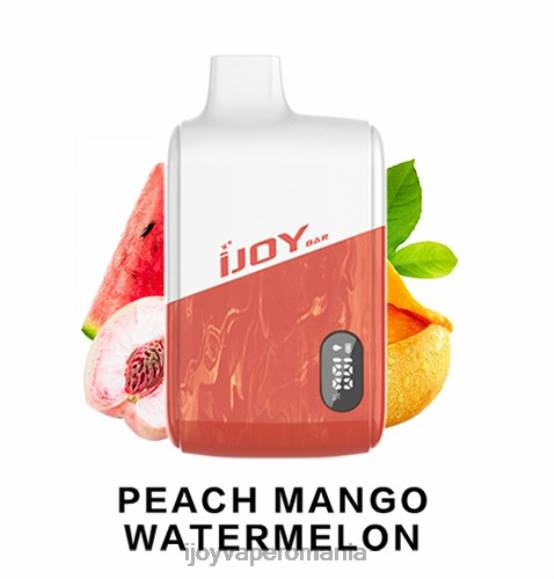 iJOY Bar IC8000 de unică folosință 8FVV191 - iJOY Vape Review piersic mango pepene verde