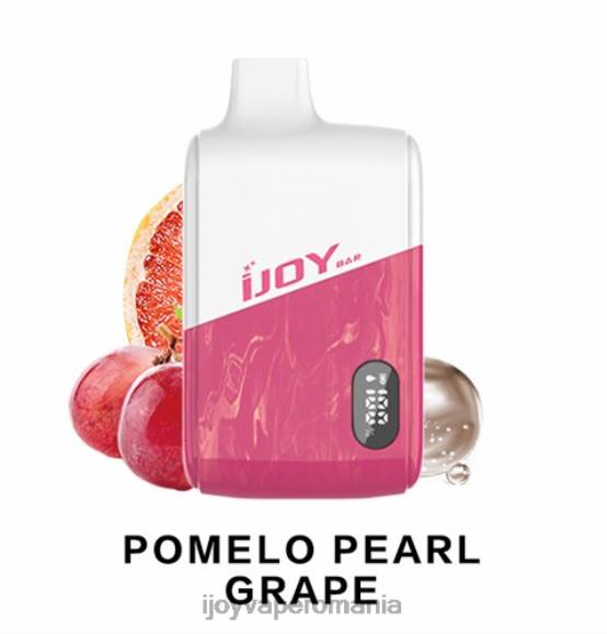 iJOY Bar IC8000 de unică folosință 8FVV192 - iJOY Disposable Vape Review pomelo perla struguri