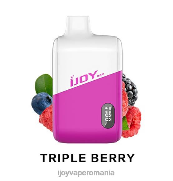 iJOY Bar IC8000 de unică folosință 8FVV195 - iJOY Vape Disposable gheață cu fructe de pădure triple