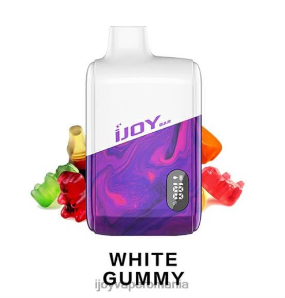 iJOY Bar IC8000 de unică folosință 8FVV199 - iJOY Vape Romania guma albă