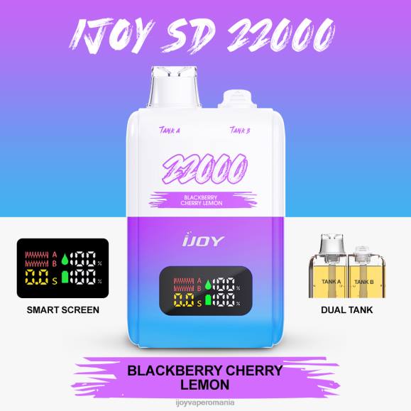 iJOY SD 22000 de unică folosință 8FVV147 - Order iJOY Vape mur cireș lămâie