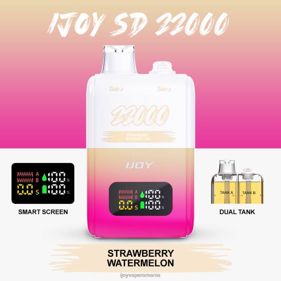iJOY SD 22000 de unică folosință 8FVV158 - iJOY Vapes For Sale pepene verde căpșuni