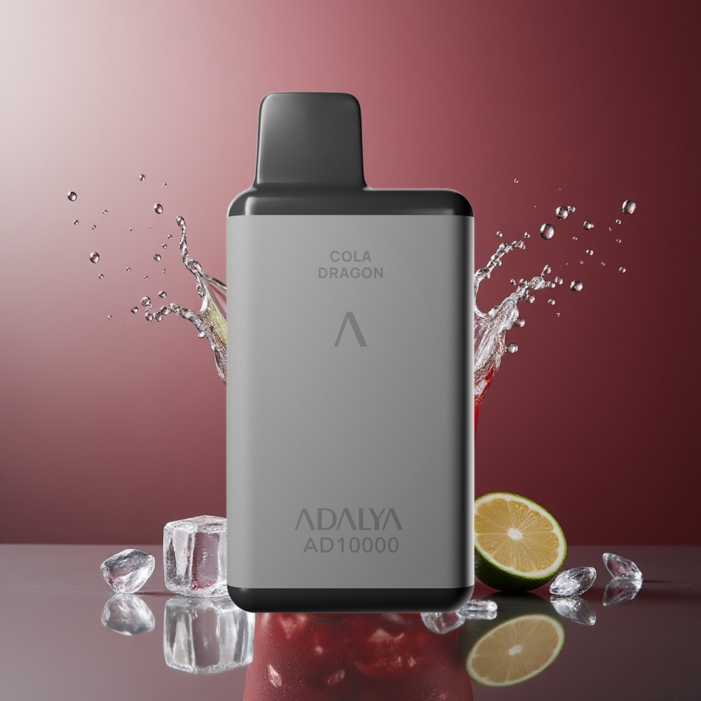 Adalya AD 10000 Puffs Vape Splash Cactus Gri Ținând Spațiu Albastru