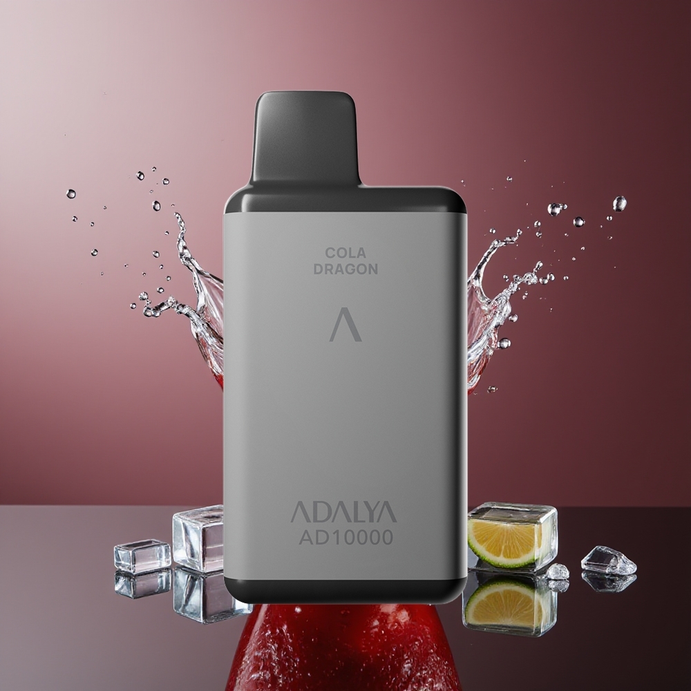 Adalya AD 10000 Pufuri Vape Disposable Căpșuni Splash 14ml USB-C