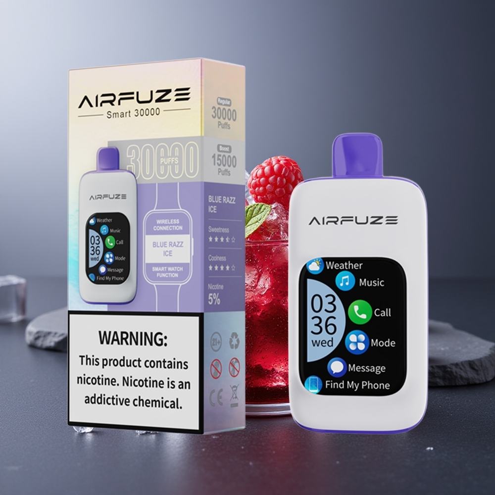 AirFuze Smart 30000 Pufuri Dispozabil Afine Zăpadă Albastră Tip-C 900mAh