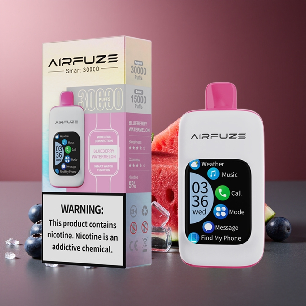 AirFuze Smart 30000 Pufuri Vape Afină Pepene Verde Tip-C 900mAh