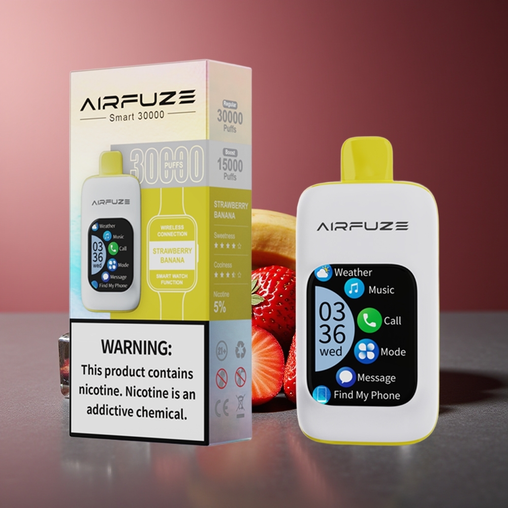 AirFuze Smart 30000 Pufuri Vape Căpșuni Banane 5% 900mAh