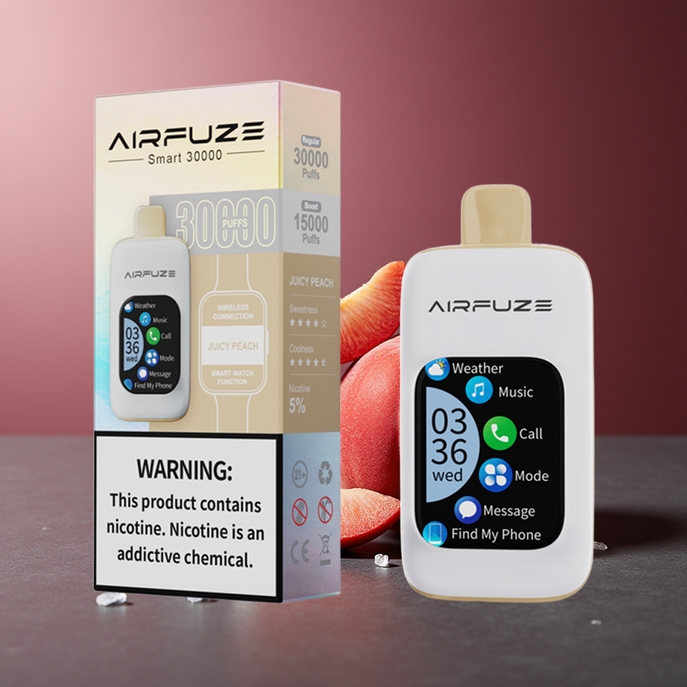 AirFuze Smart 30000 Pufuri Vape Piersică Zemoasă 5% 900mAh