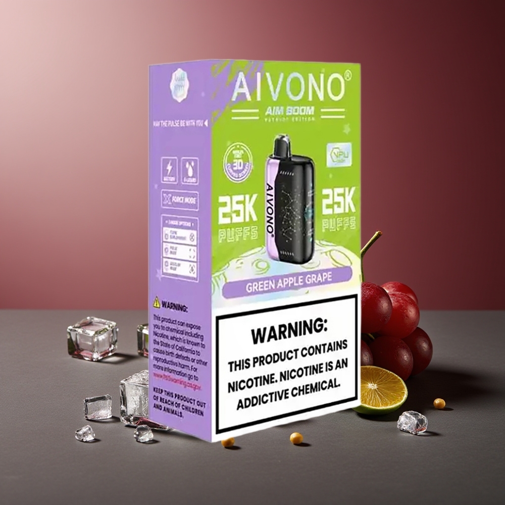 Aivono Aim Boom 25000 Pufuri Măr Verde Struguri 650mAh