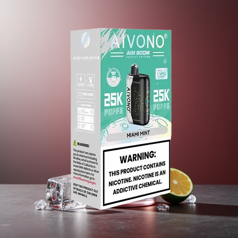 Aivono Aim Boom 25000 Pufuri Miami Mentă 28ml Type-C