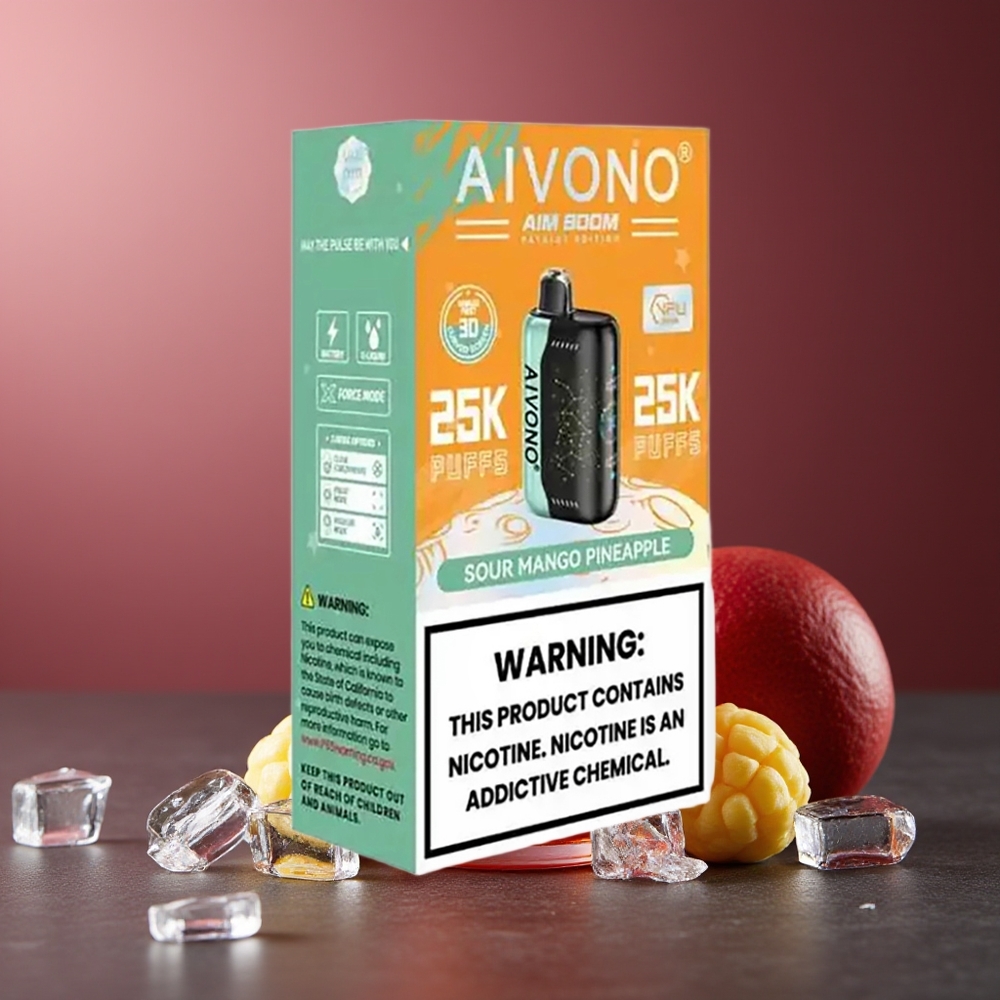 Aivono Aim Boom 25000 Pufuri Suc Mango Ananas Fără Nicotină Tip-C