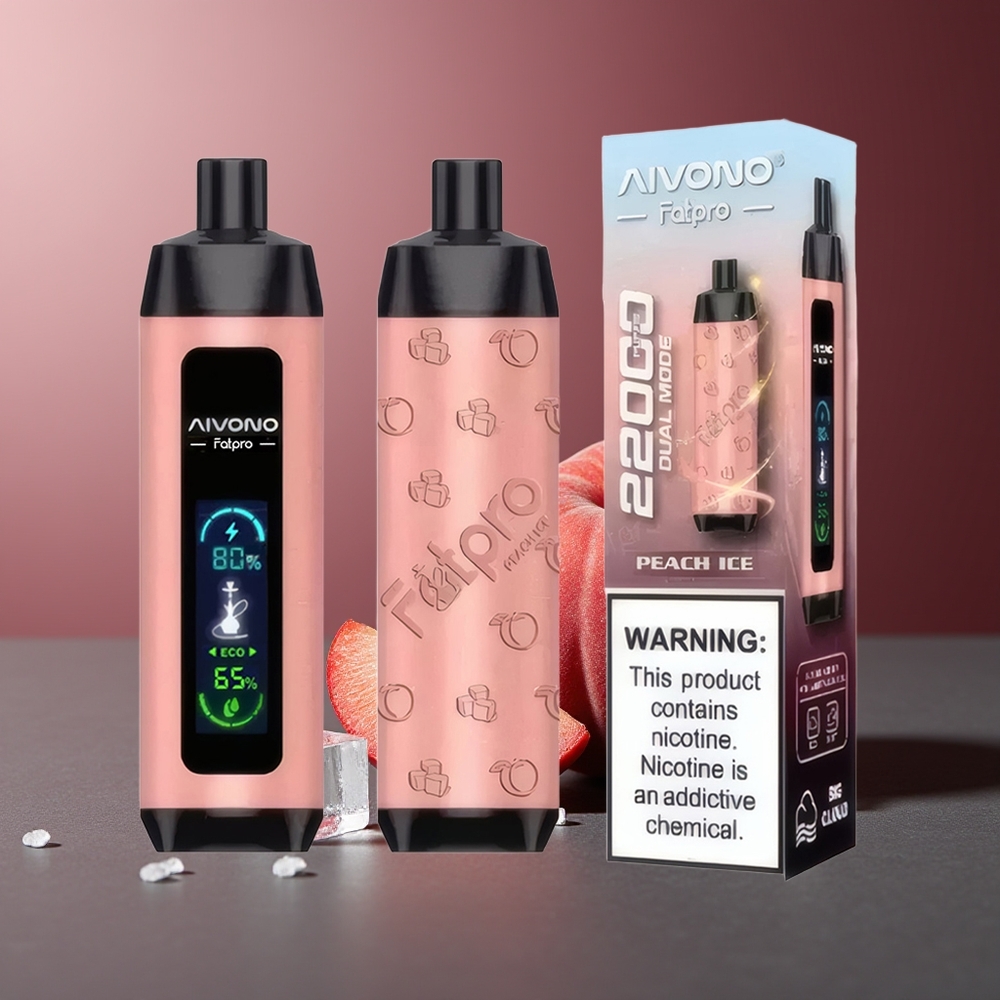 Aivono Aim Fatpro 22000 Pufuri Gheață de piersică 28ml 600mAh