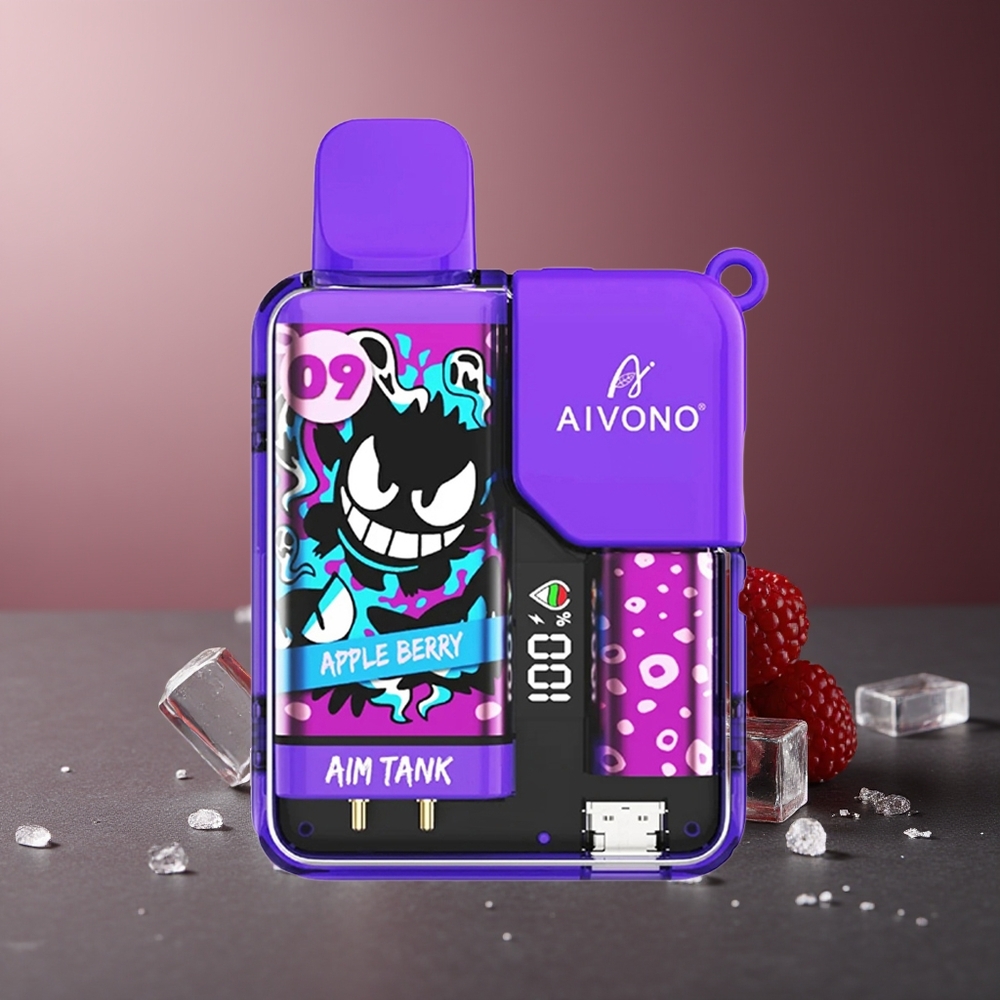 Aivono AIM-TANK 9500 Pufuri Vape Măr Coacăză 18ml 650mAh