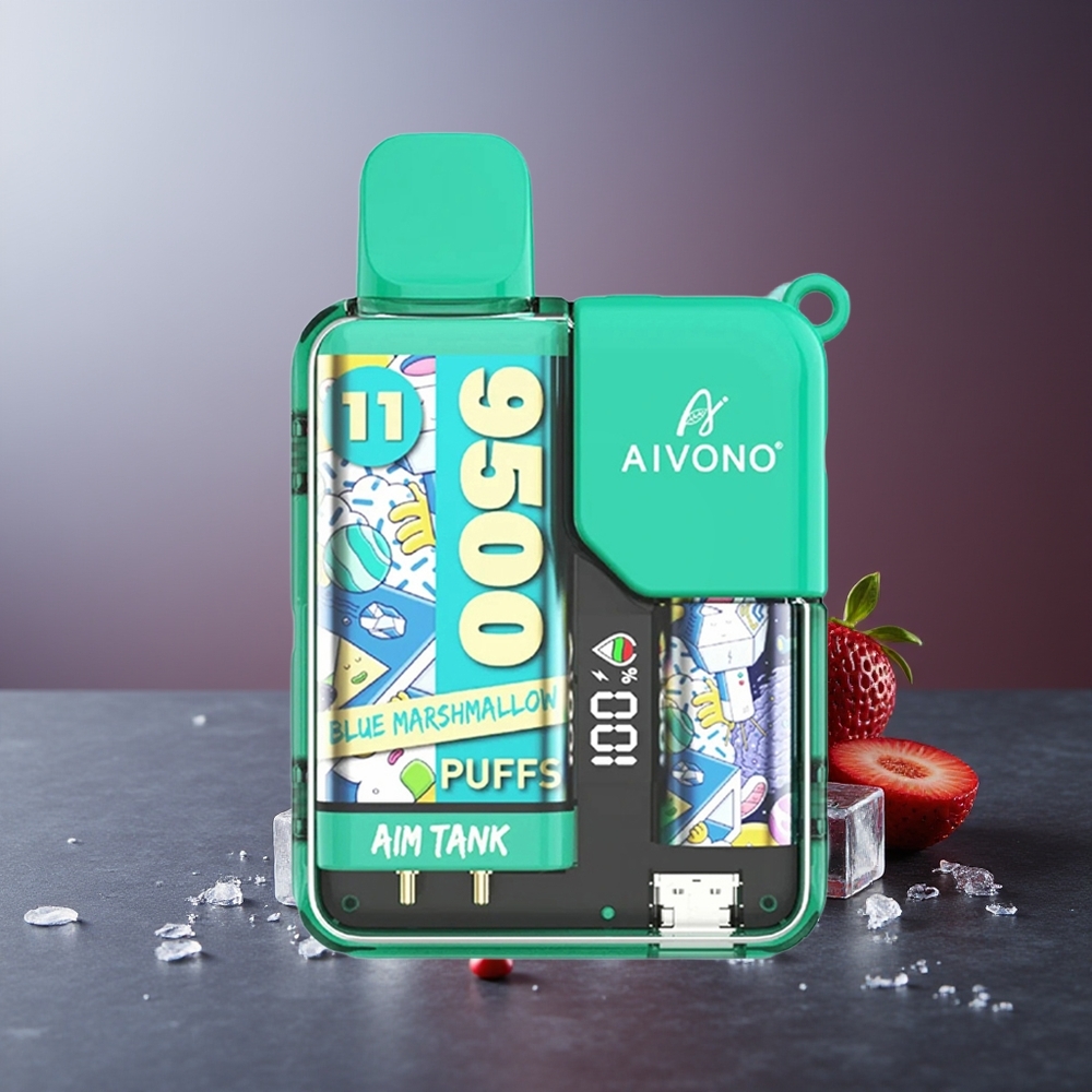 Aivono Aim-Tank 9500 Pufuri Marshmallow Albastru 18ml LCD