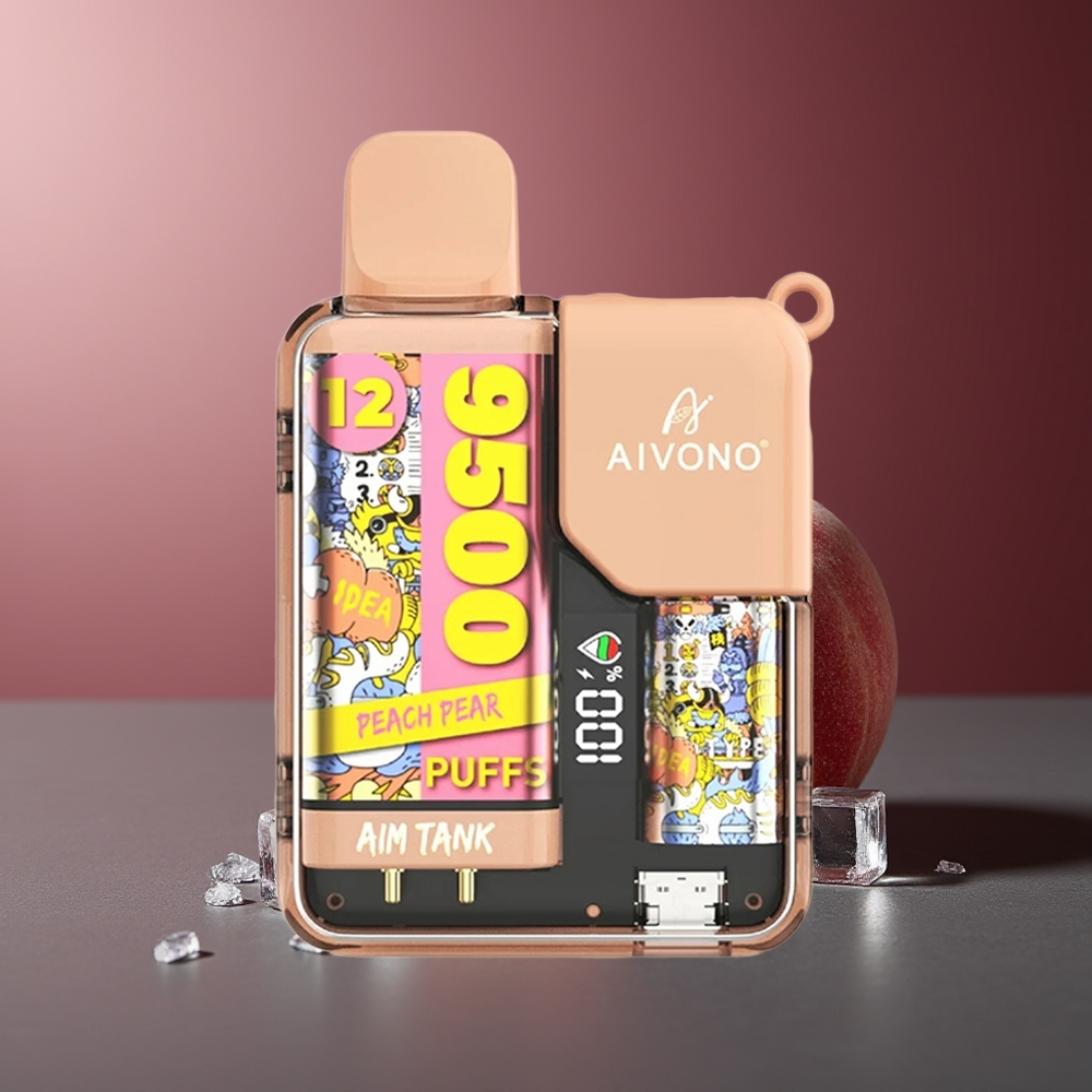 Aivono Aim-Tank 9500 Pufuri Piersică-Pară 18ml LCD