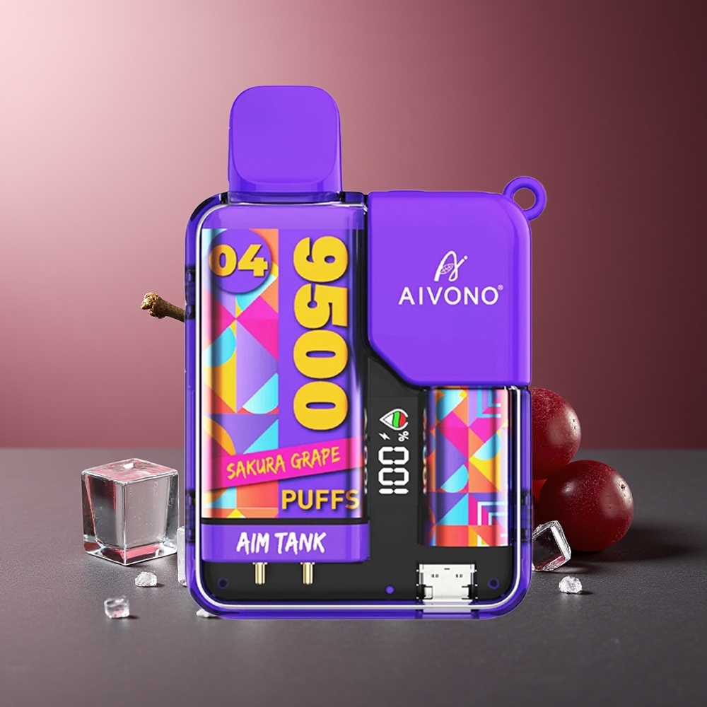Aivono Aim-Tank 9500 Pufuri Sakura Strugure LCD 18ml