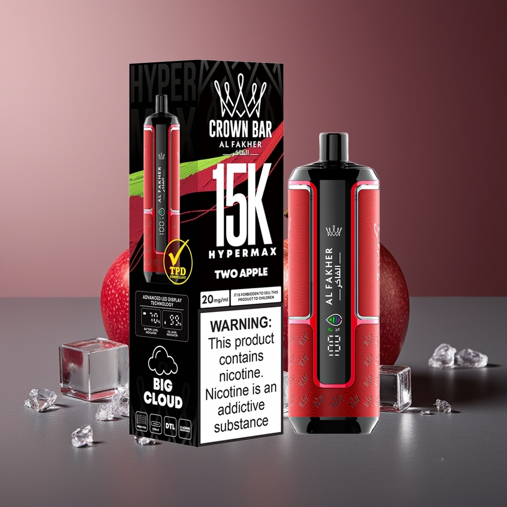 Al Fakher Crown Bar 15K Două Mere 22ml 600mAh