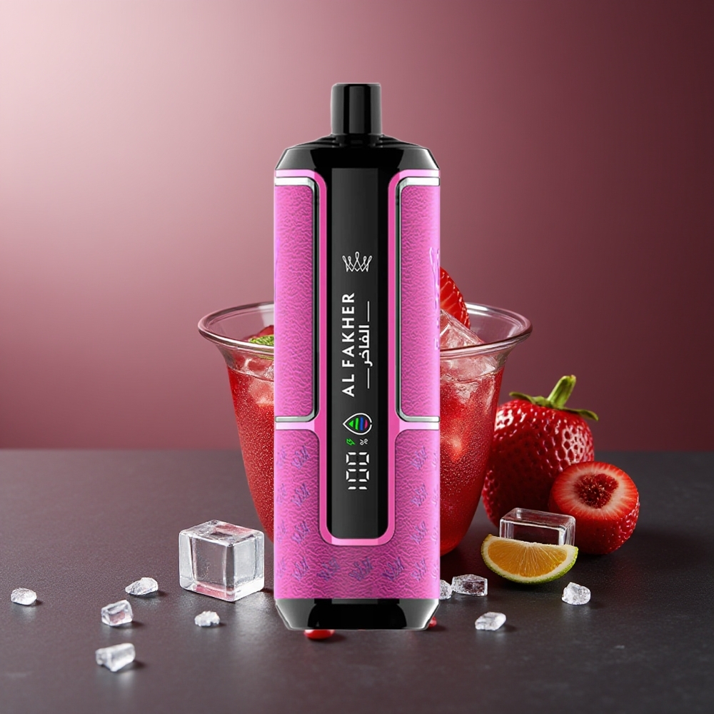 Al Fakher Crown Bar 15K Gheata Verde Portabil Vape Kit