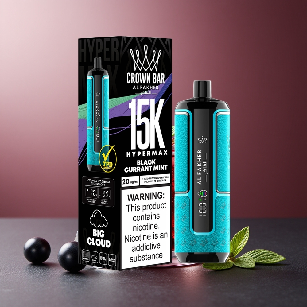 Al Fakher Crown Bar 15K Mure Mentă 22ml 600mAh