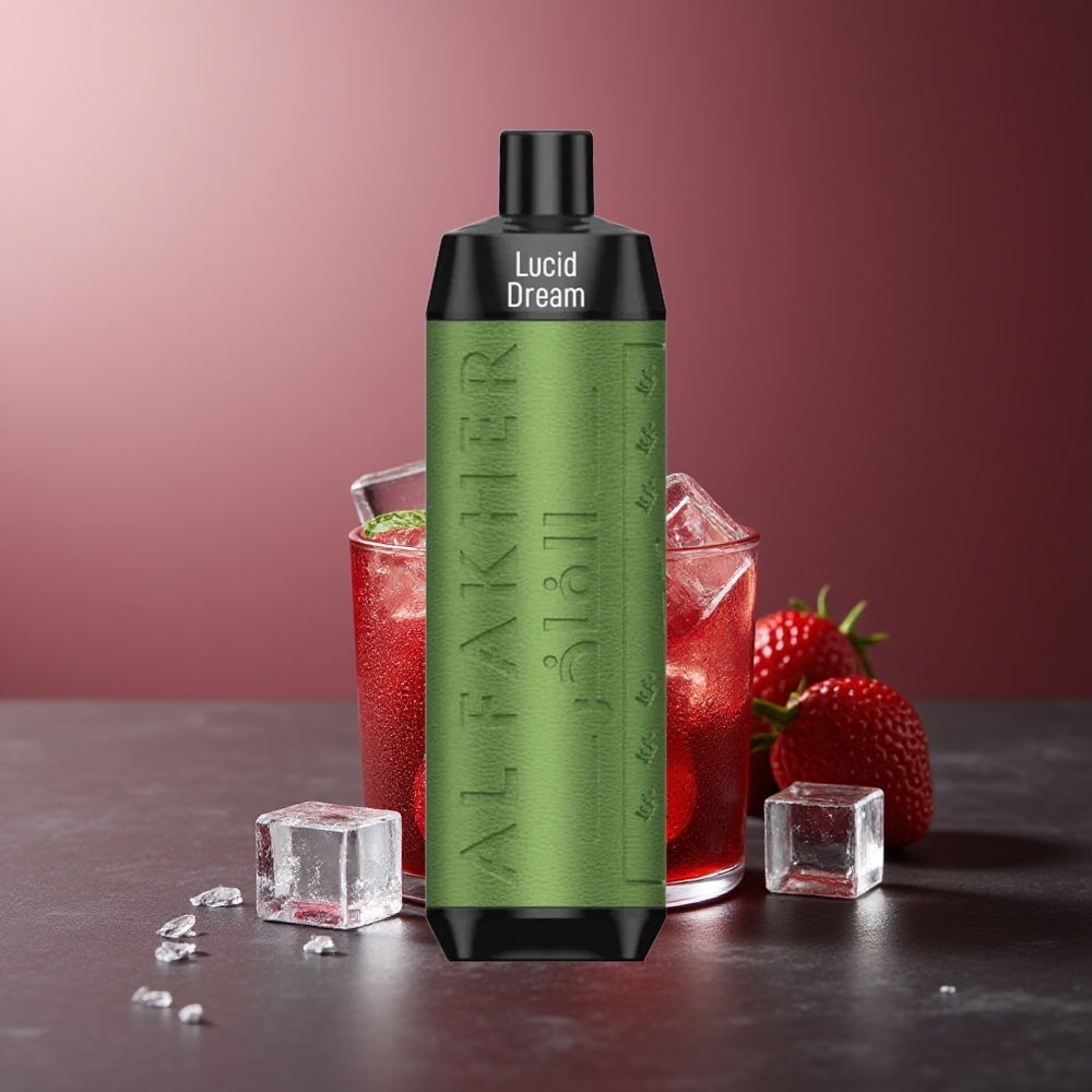 Al Fakher Crown Bar 8000 Cristal USB-C 18ml Vape Vis Luminos