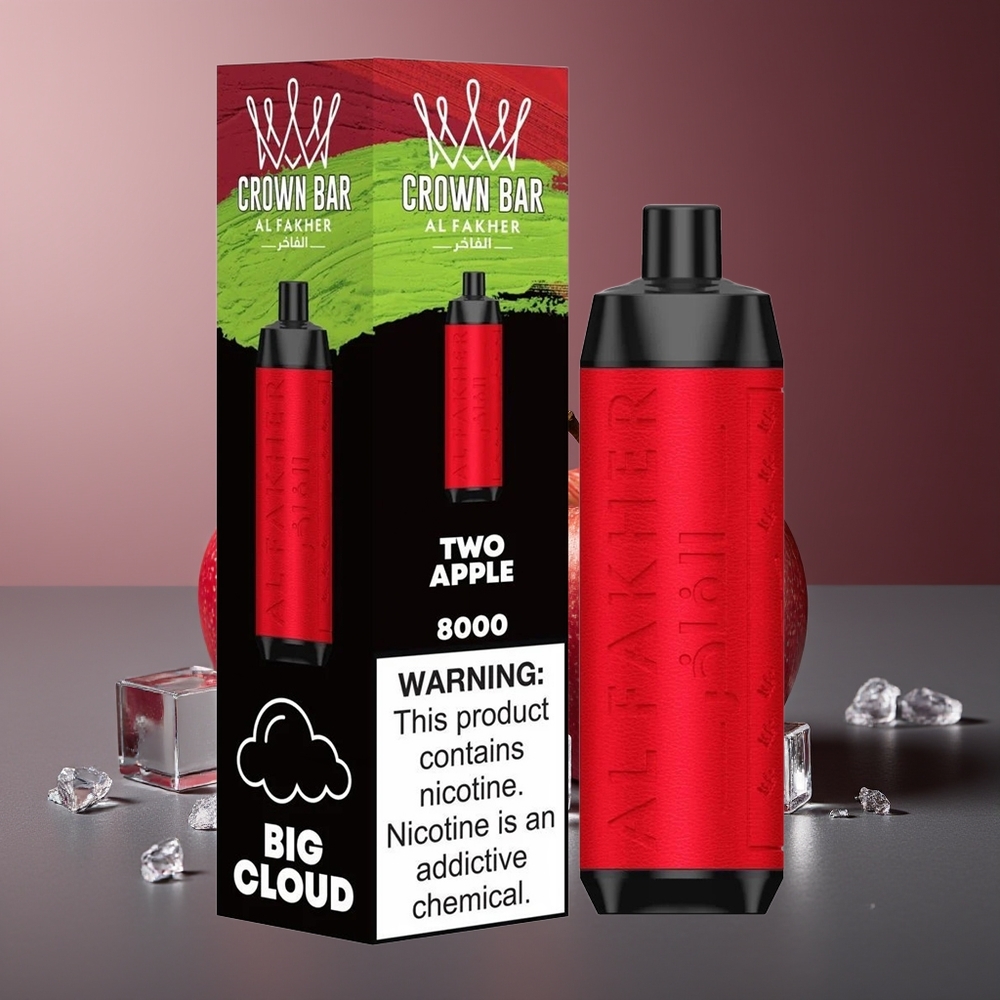 Al Fakher Crown Bar 8000 Două Mere 600mAh 18ml