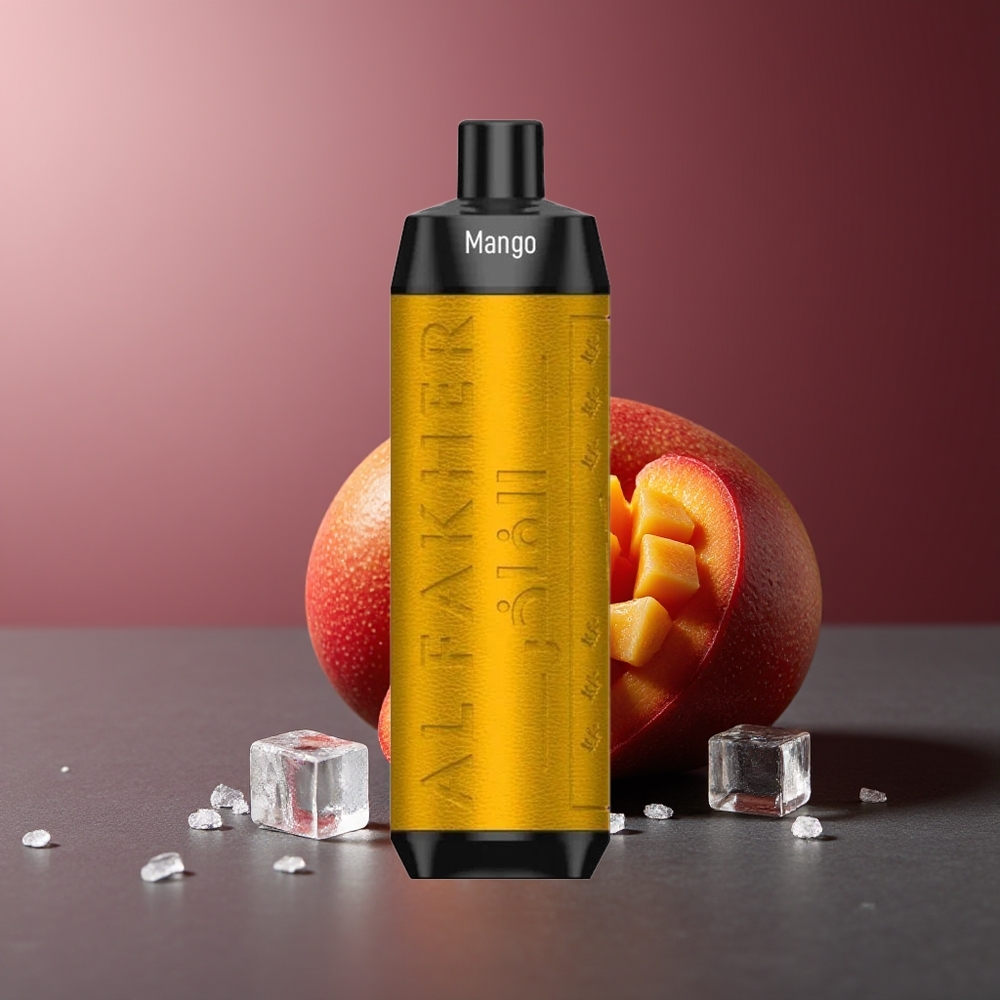Al Fakher Crown Bar 8000 Gheață de Mango Baterie 600mAh Cablu USB-C