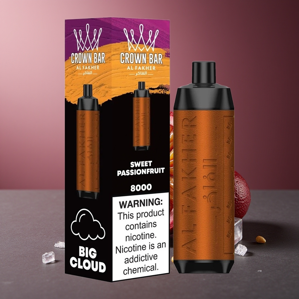 Al Fakher Crown Bar 8000 Pufuri Cristal Vape Dulce Păsărica Fructului