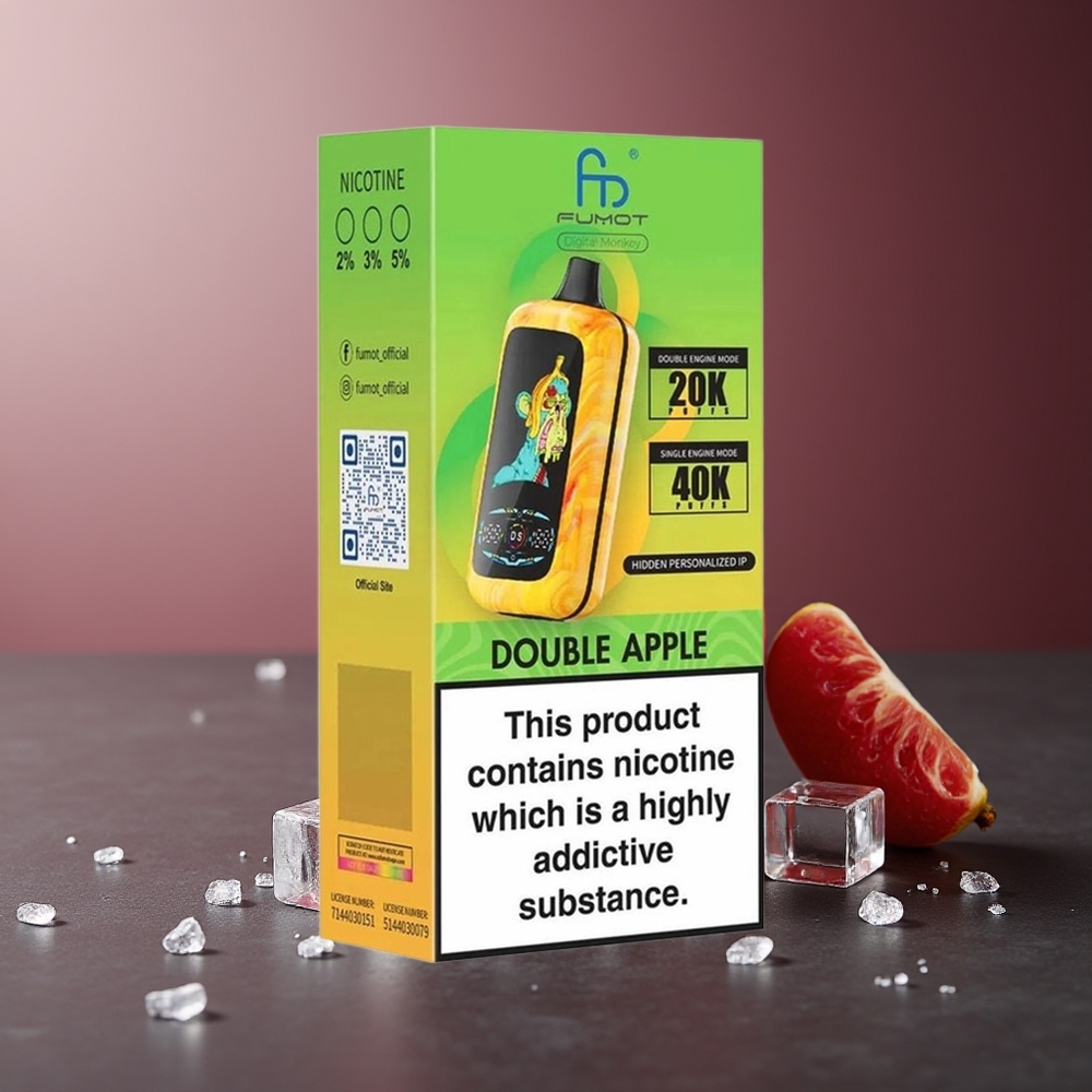 Fumot Digital Monkey 20000/40000 Pufuri Măr Dublu Dual Mesh Coil