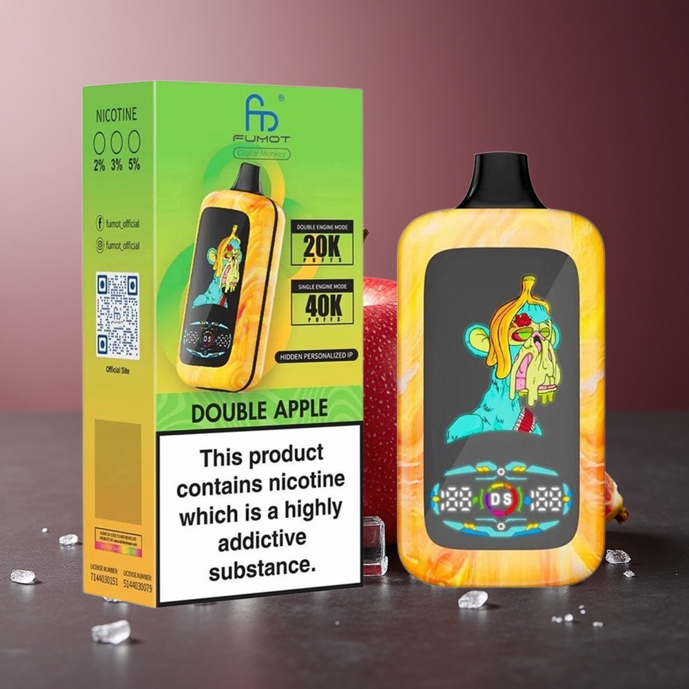 Fumot Digital Monkey 20000/40000 Pufuri Măr Dublu Dual Mesh Coil