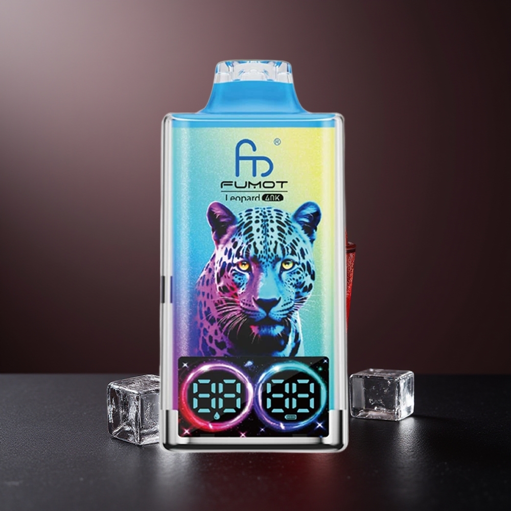 Fumot Leopard 40000 Pufuri Dragon Negru Gheață 5% Nicotine 700mAh Battery