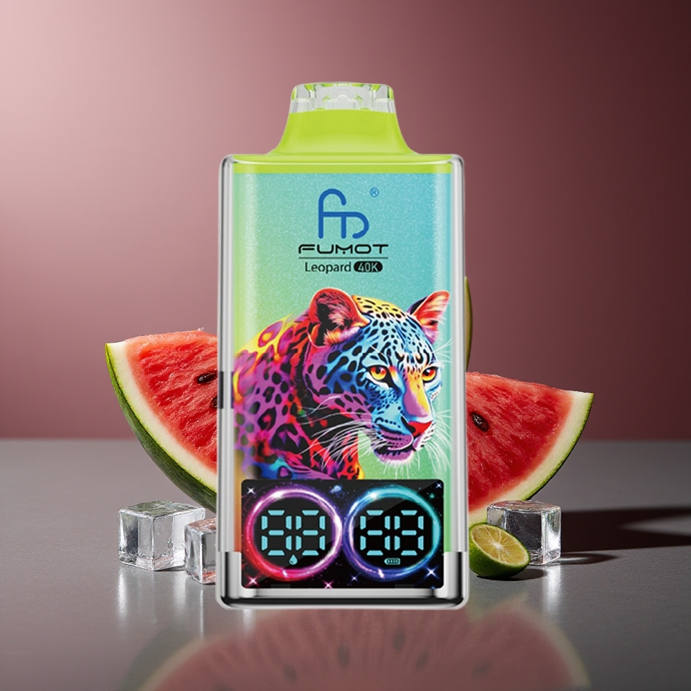 Fumot Leopard 40000 Pufuri Vape Pepene Gheata 5% Nicotine Dual Mesh