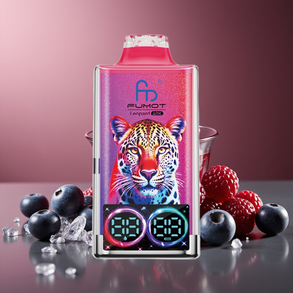 Fumot Leopard 40K Puffs Afine Coacăze Vape Dual Mesh Type-C