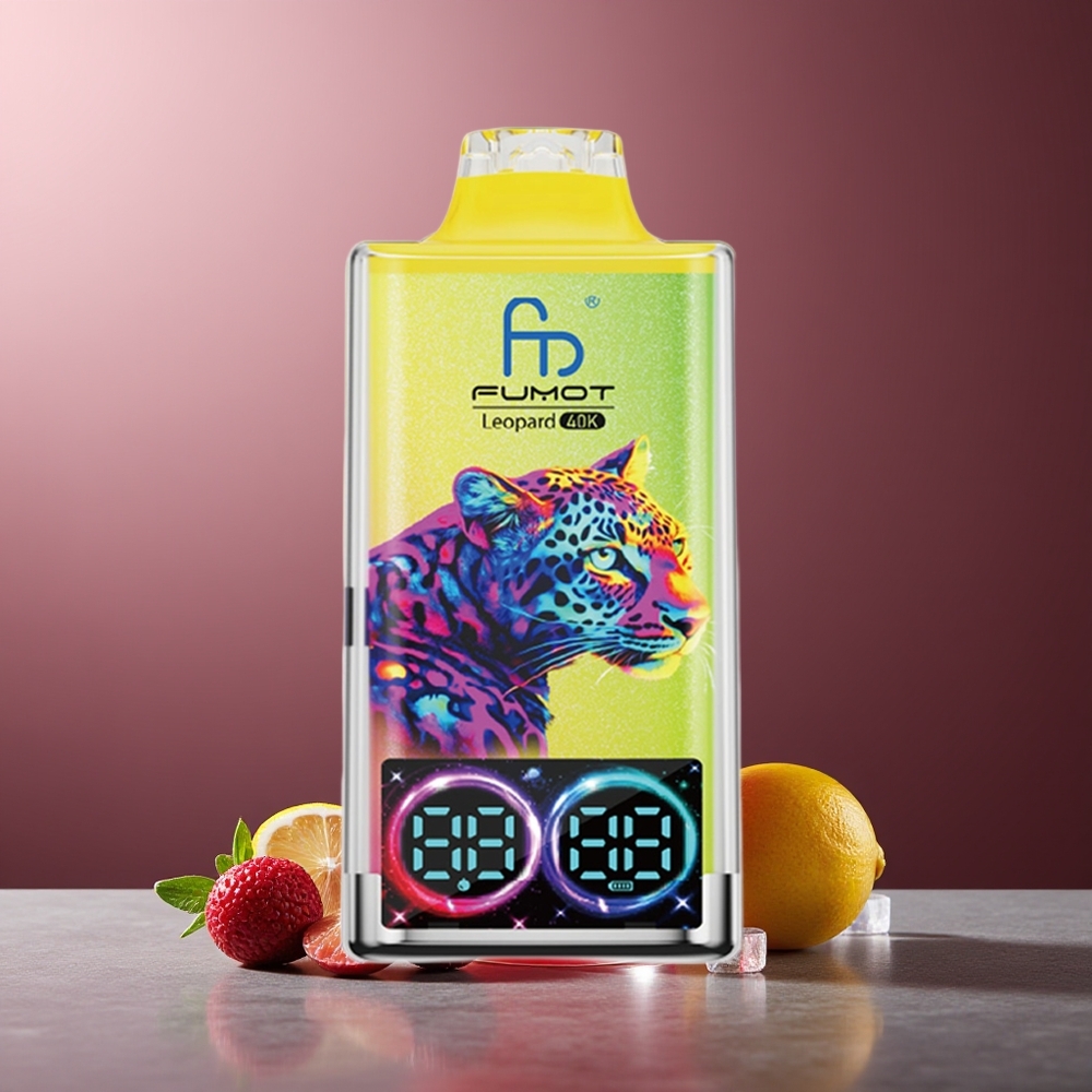 Fumot Leopard 40K Puffs Lămâie Roză Dual Mesh Type-C