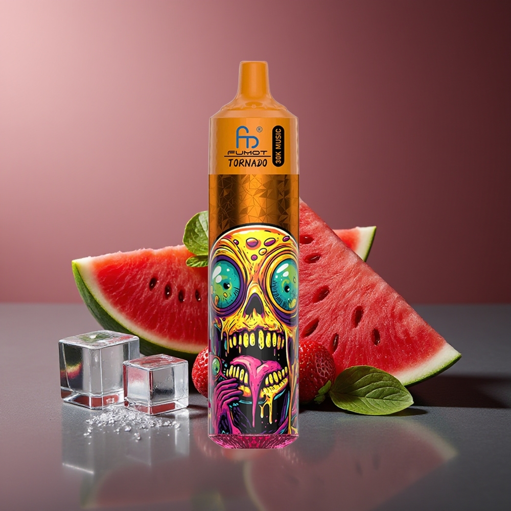 Fumot RandM Tornado 30000 Pufuri Căpșuni Pepene Verde 30mL 5%