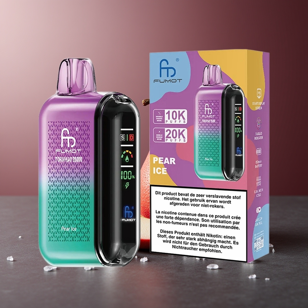 Fumot Tornado 20000 Pufări Peră Gheață Dual Mesh Coil Smart Display