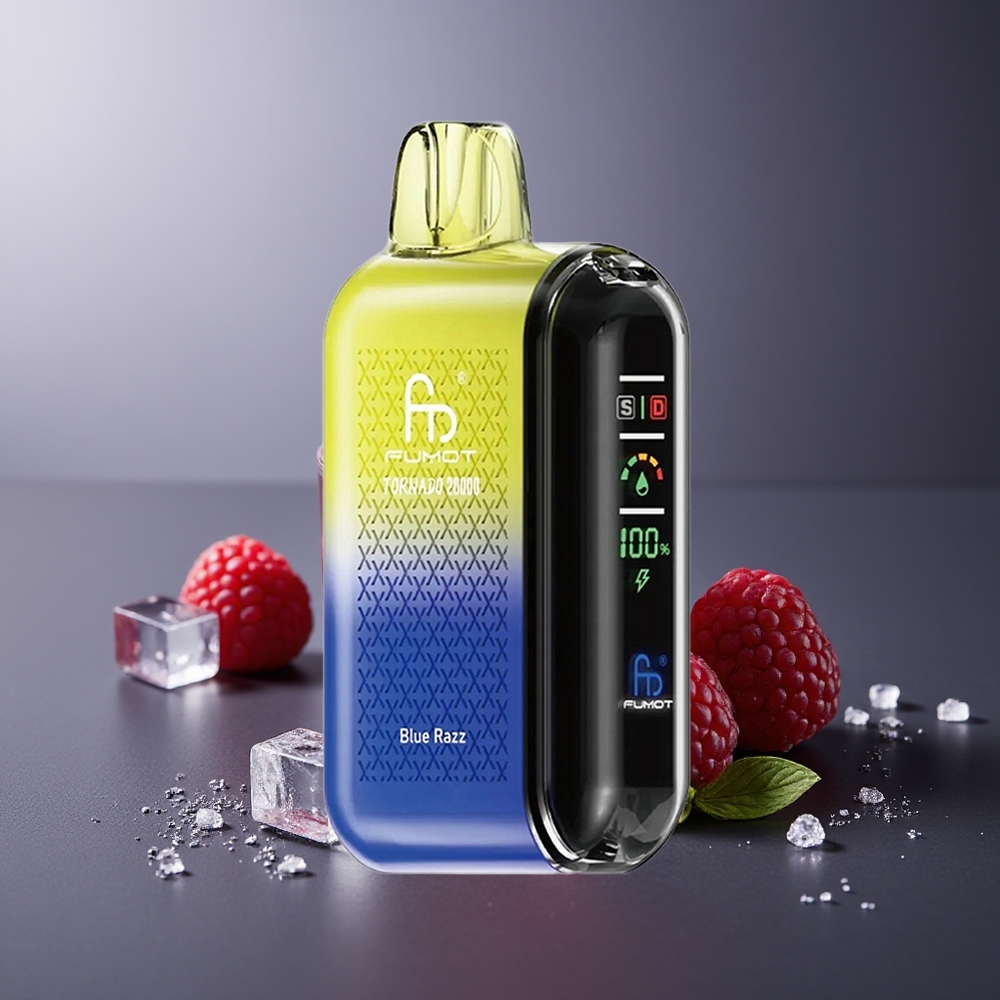 Fumot Tornado 20000 Pufuri Afine Albastre Dual Mesh Coil Smart Display