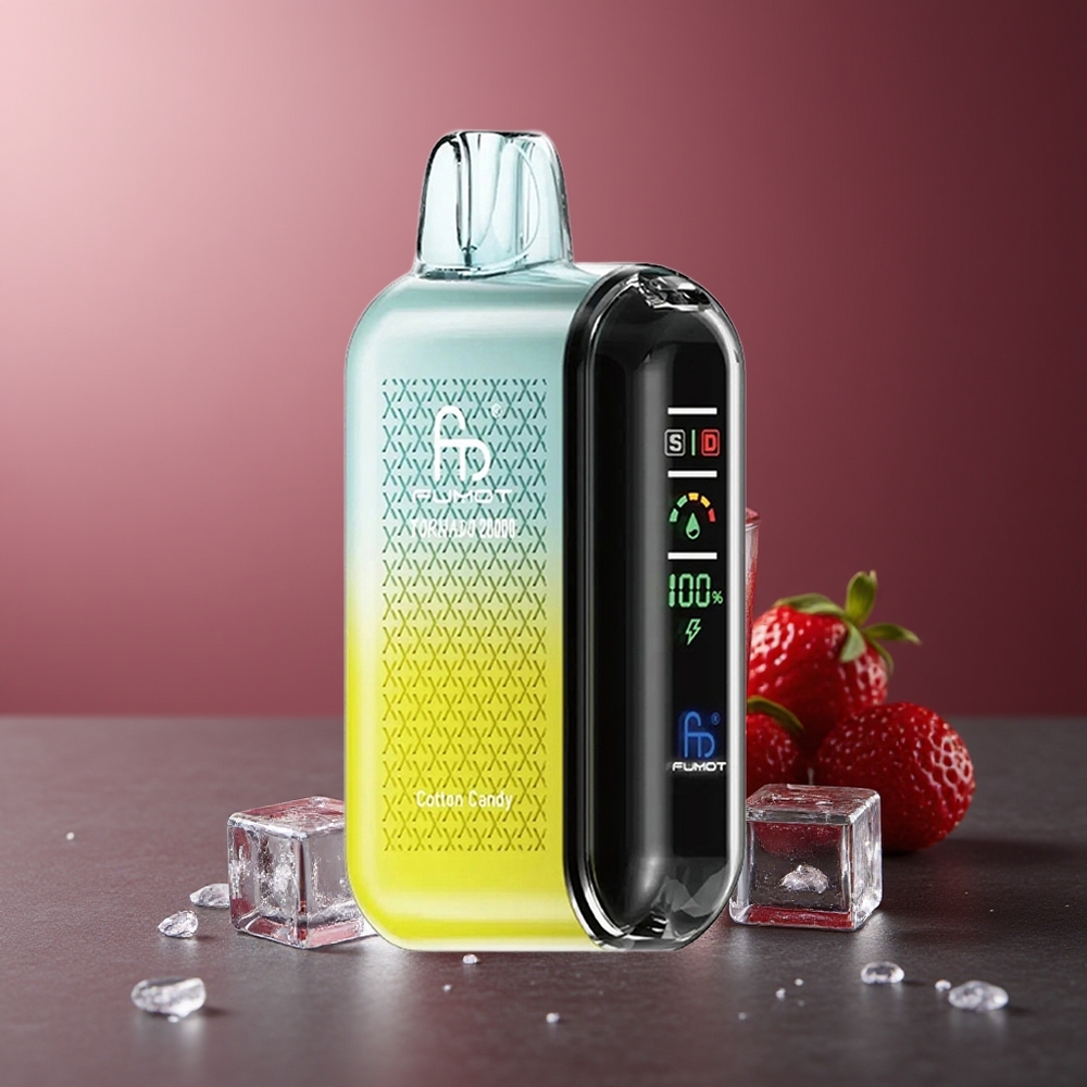 Fumot Tornado 20000 Pufuri Bomboană de Bumbac Dual Mesh Coil Smart Display