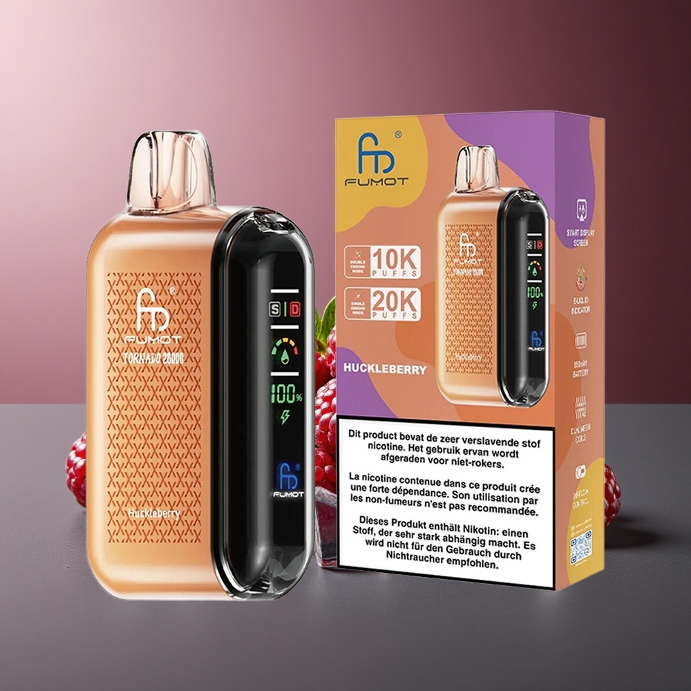 Fumot Tornado 20000 Pufuri Huckleberry Dual Mesh Coil Smart Display