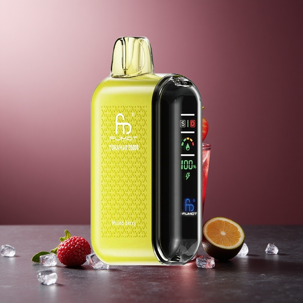 Fumot Tornado 20000 Pufuri Mixed Berry Dual Mesh Coil Smart Display