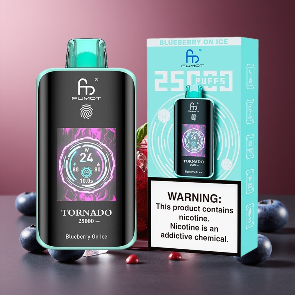 Fumot Tornado 25000 Pufuri Afină pe Gheață Baterie 700mAh Tip-C