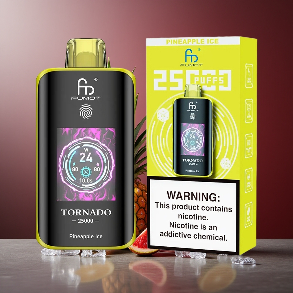 Fumot Tornado 25000 Pufuri Ananas Gheață Baterie 700mAh Port Type-C