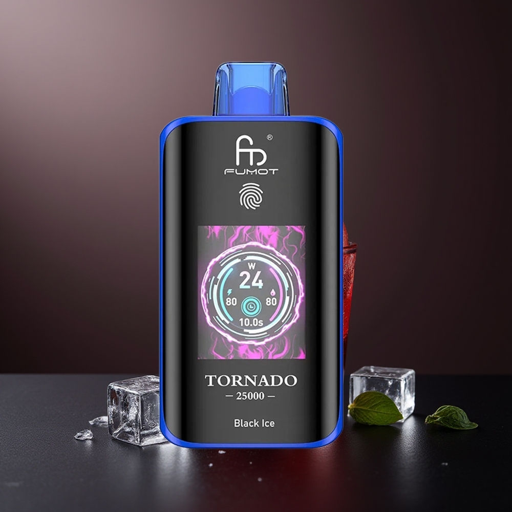 Fumot Tornado 25000 Pufuri Black Ice Ecran HD Baterie 700mAh