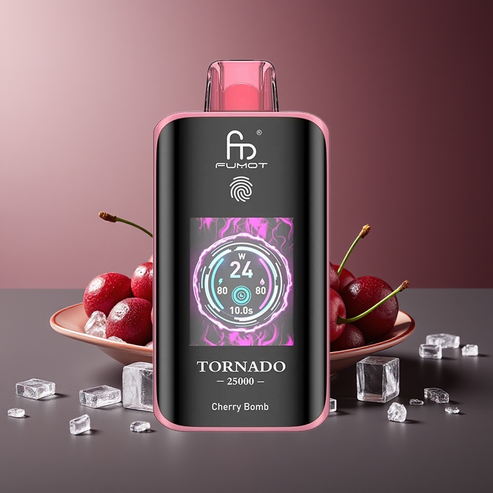 Fumot Tornado 25000 Pufuri Bomă Cireșă Baterie 700mAh Tip-C