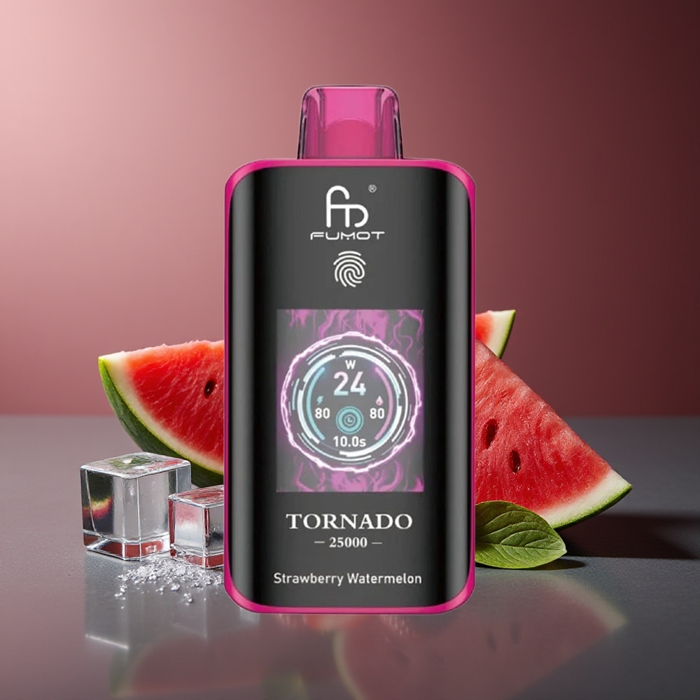 Fumot Tornado 25000 Pufuri Căpșună Pepene Verde 20ml 700mAh