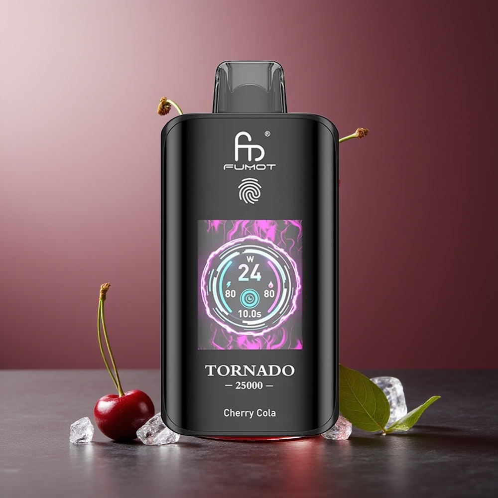 Fumot Tornado 25000 Pufuri Cireșu-Cola Ecran HD Baterie 700mAh