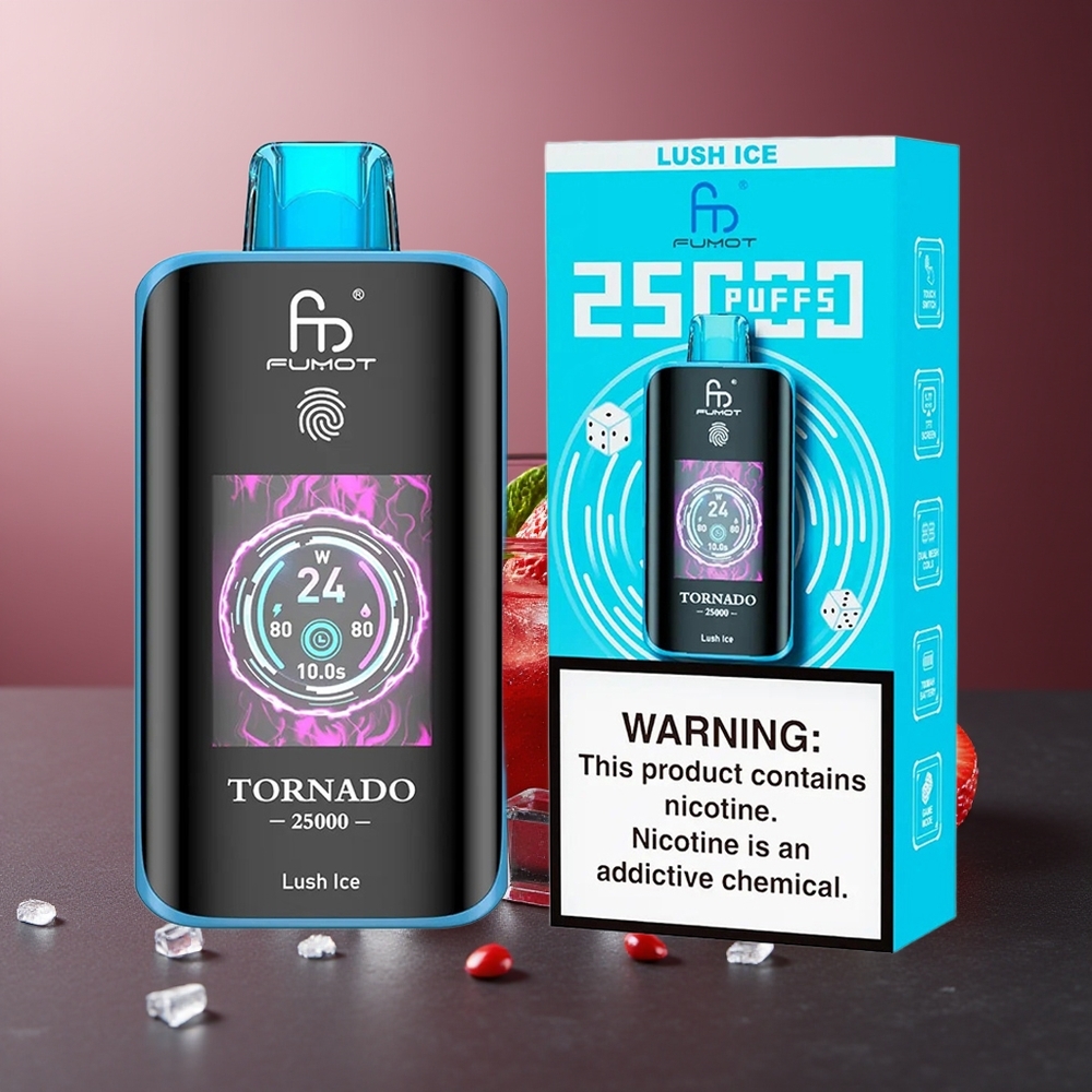 Fumot Tornado 25000 Pufuri Gheață Luxuriantă Baterie 700mAh Tip-C