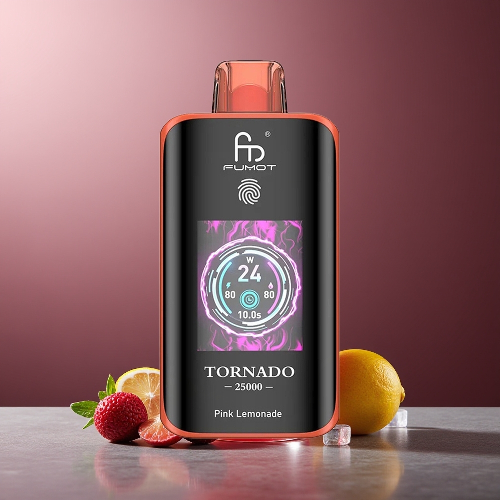 Fumot Tornado 25000 Pufuri Limonadă Roz Baterie 700mAh 20ml