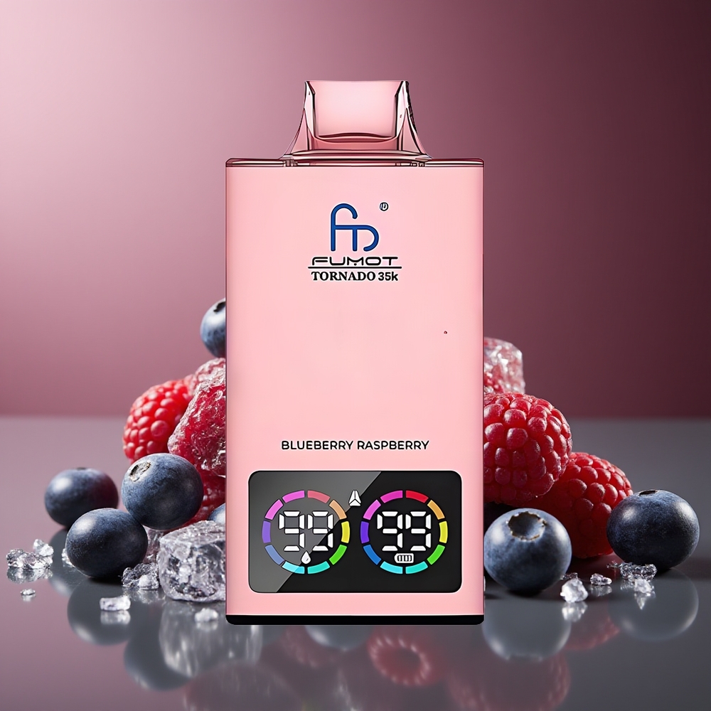 Fumot Tornado 35000 Afine Zmeură Dual Mesh Coil Fast Charging