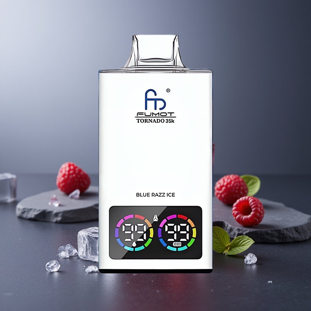 Fumot Tornado 35000 Vape Afine Albastre Gheață Baterie 700 MAH Încărcare Rapidă