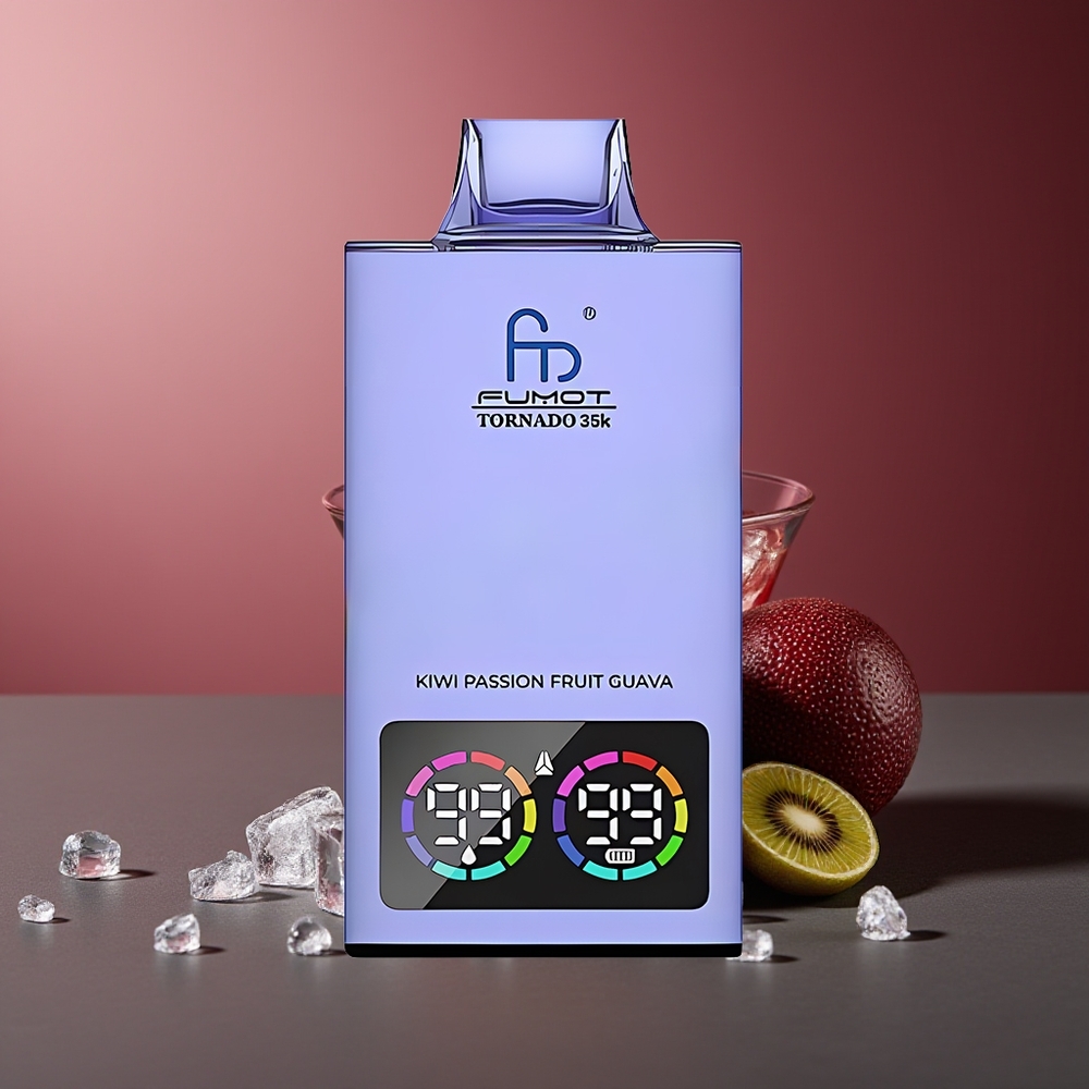Fumot Tornado 35.000 Guava Kiwi Passion Dual Mesh Fast Charging